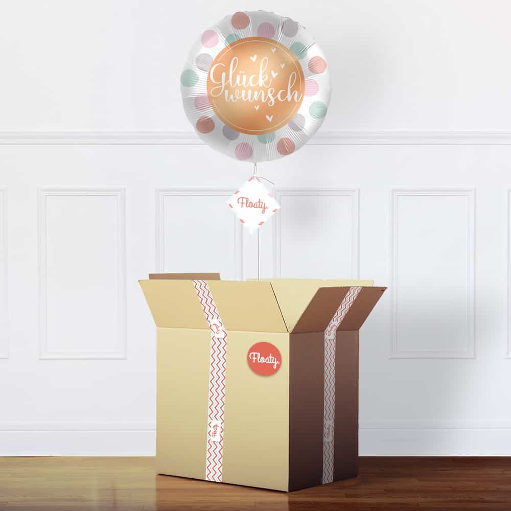 Glückwunsch Luftballon im Karton